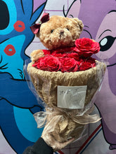 Load image into Gallery viewer, RED TEDDY BOUQUET
