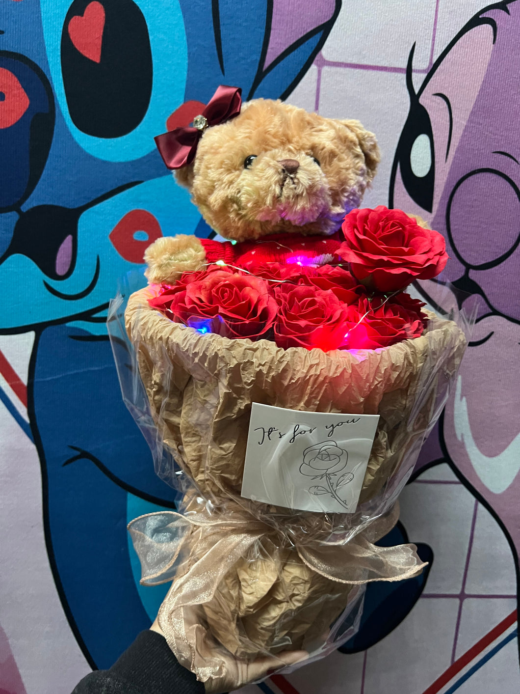 RED TEDDY BOUQUET