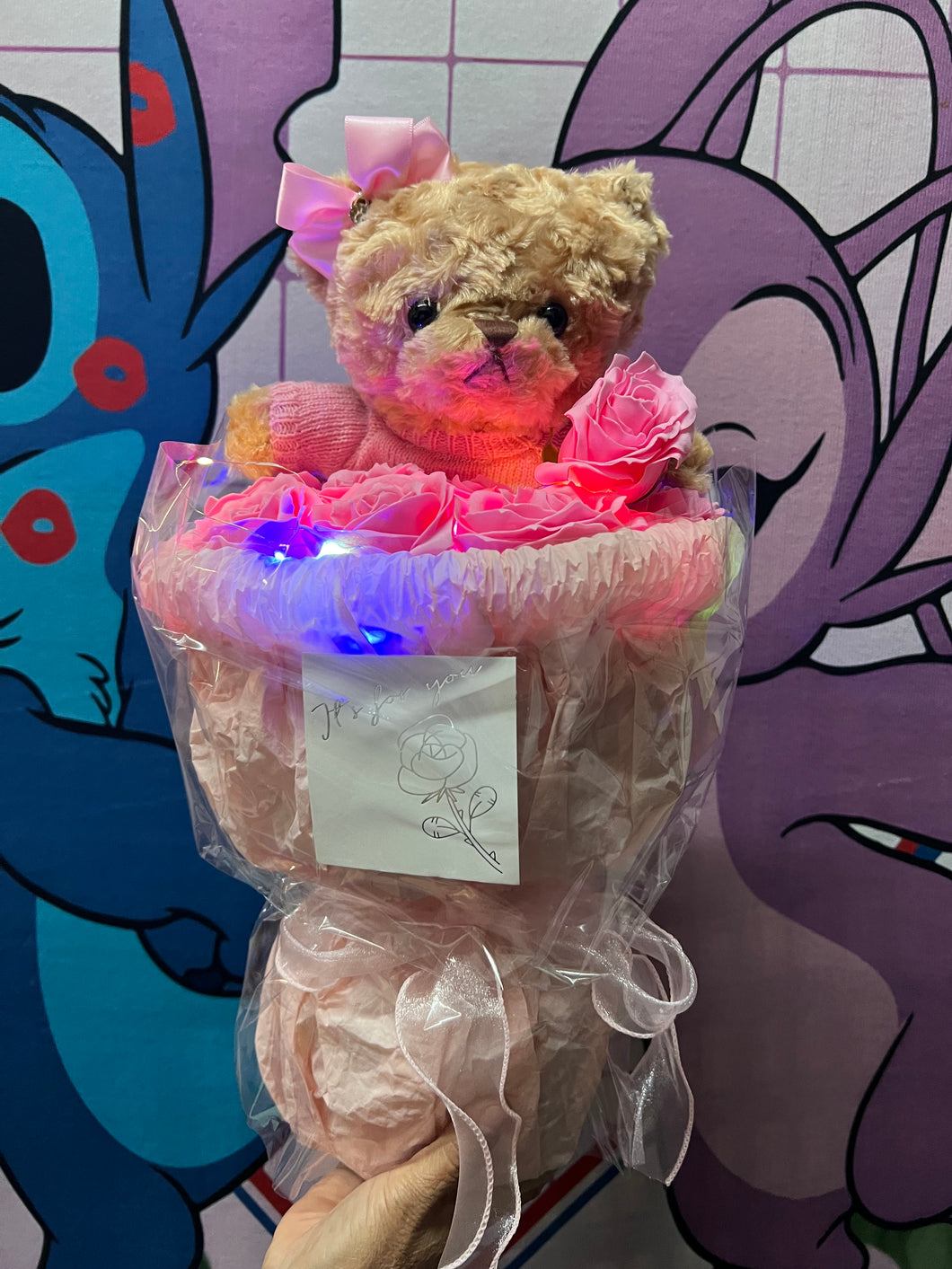 PINK TEDDY BOUQUET